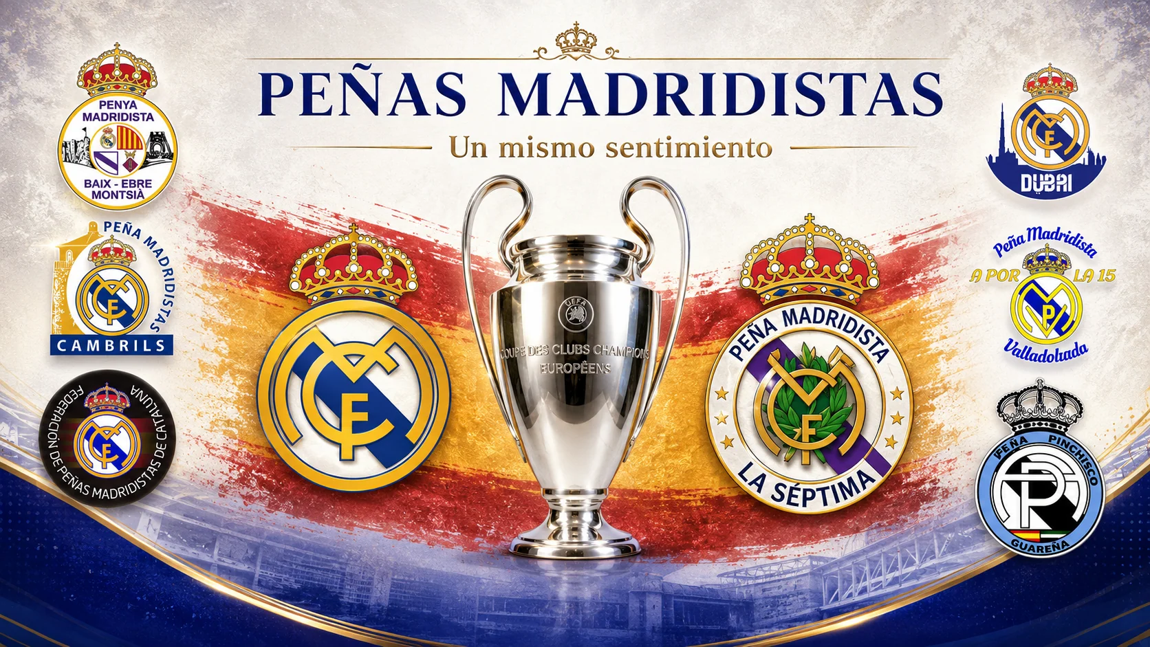 Peñas madridistas hermanadas con "La Séptima de Figueras"