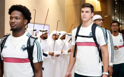 Llegada Real Madrid a Abu Dabi