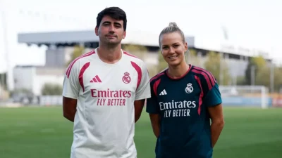 Entrenador y portera del Real Madrid antes de la Champions