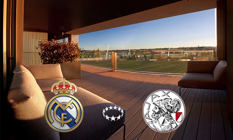 Vista del Estadio Alfredo Di Stefano en la previa del Real Madrid Ajax de Champions Femenina