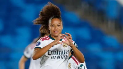 Jugadoras del Real Madrid Femenino en la previa del partido ante el Deportivo en Riazor