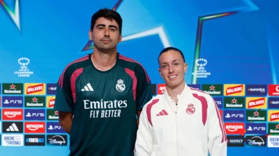 Real Madrid antes del encuentro contra el Manchester