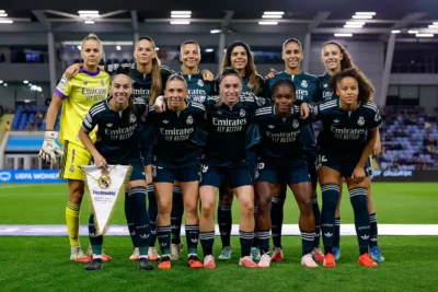 Jugadoras del Real Madrid Femenino concentradas antes de disputar el Clásico frente al Barcelona